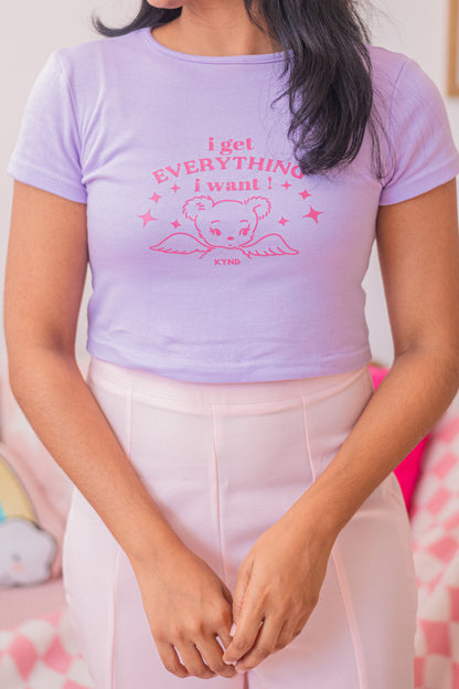 Heavenly Hug Crop T Shirt