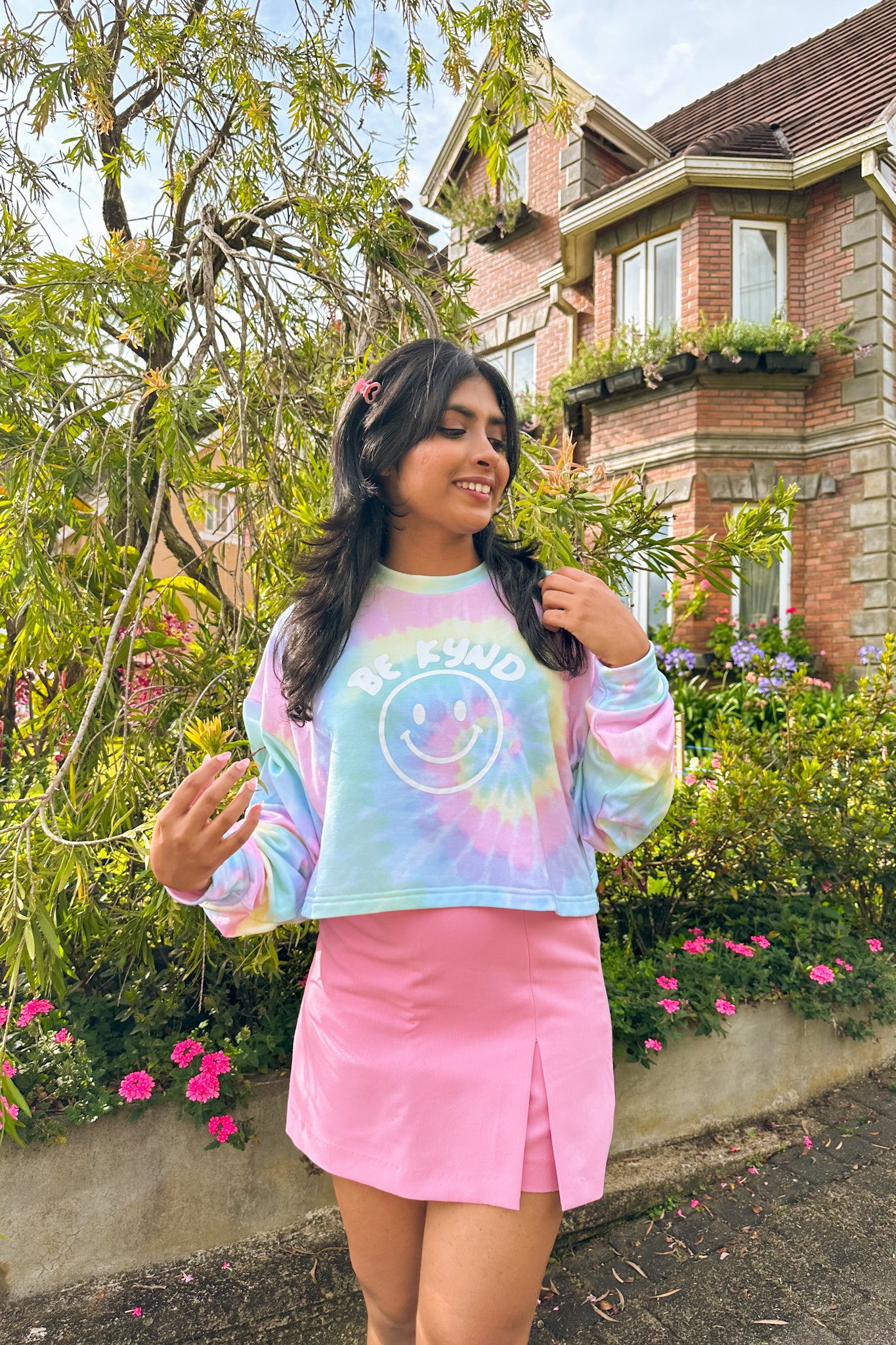 Rainbow Sky Crop Pullover