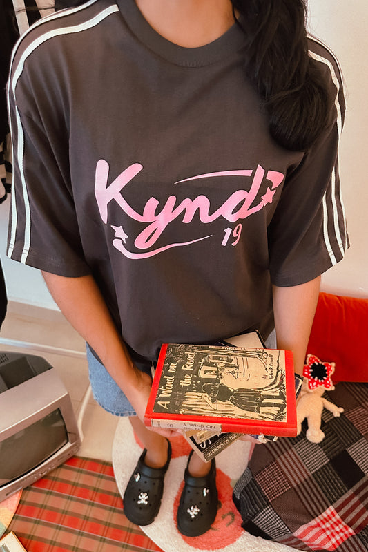 Retro Spice Grey Oversize T Shirt