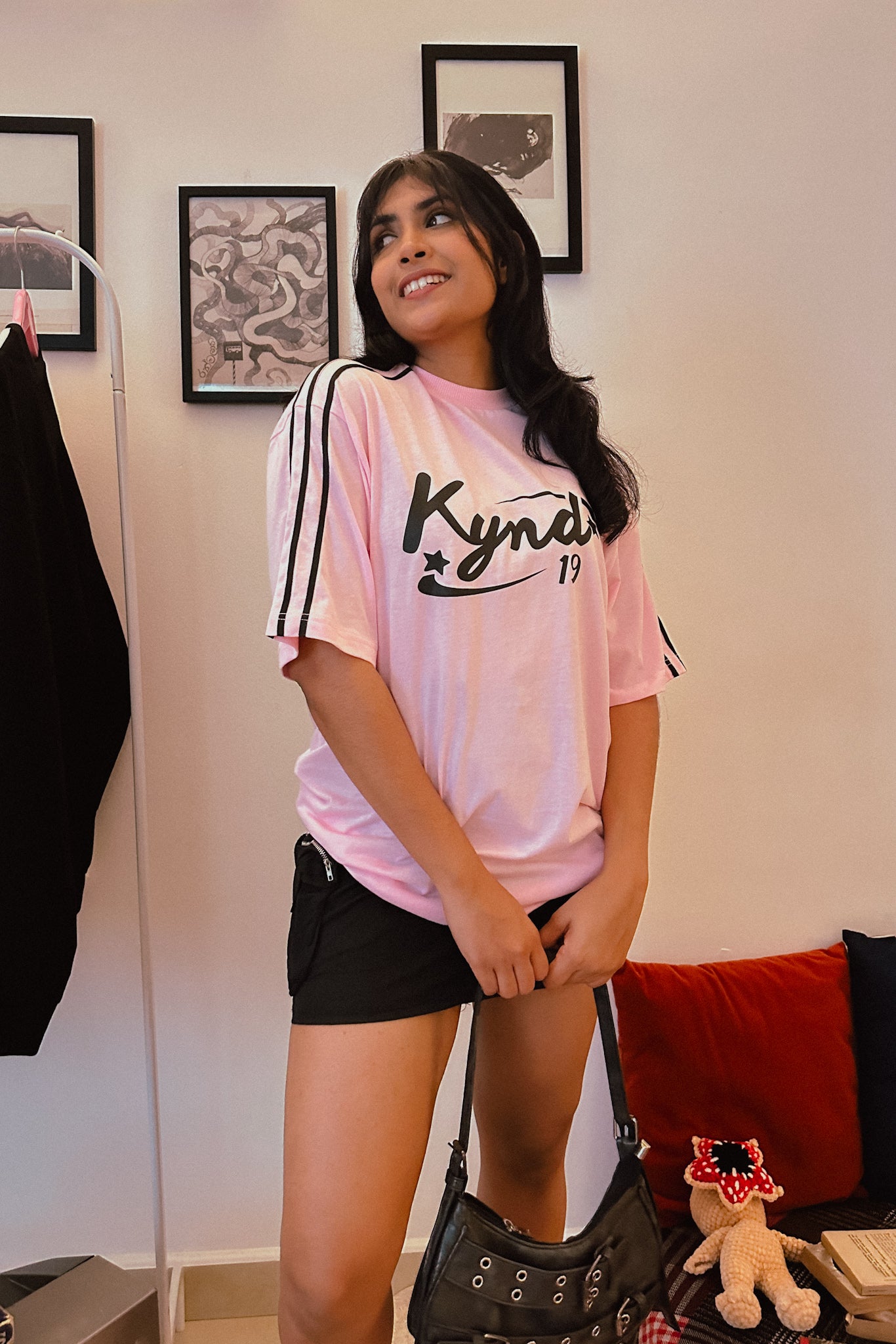Retro Spice Pink Oversize T Shirt