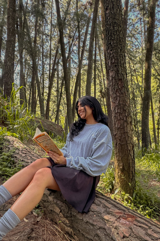 Poet's Cable Knit Crop Pullover
