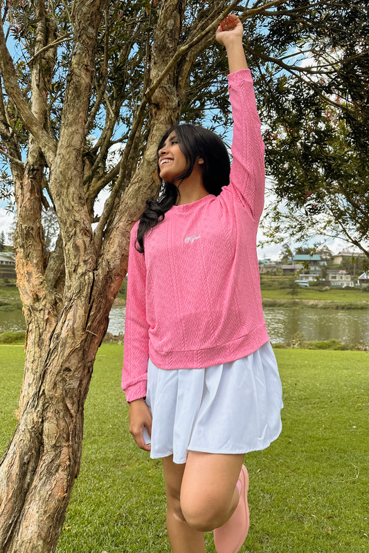 Classic Petal Cable Knit Pullover