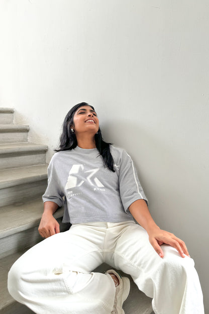 Bold Kynd Ash Oversize Crop Tee