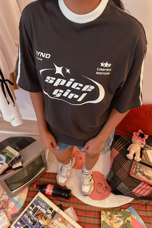 Spice Girl Grey Oversize T Shirt