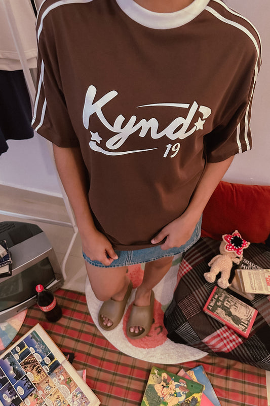 Retro Spice Brown Oversize T Shirt