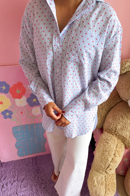 Sky Kisses Oversize Shirt