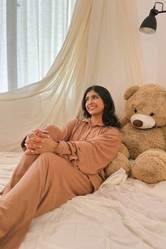 Oat Latte Long Sleeve Top