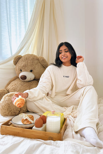 Waffle Cloud Straight Leg Pant
