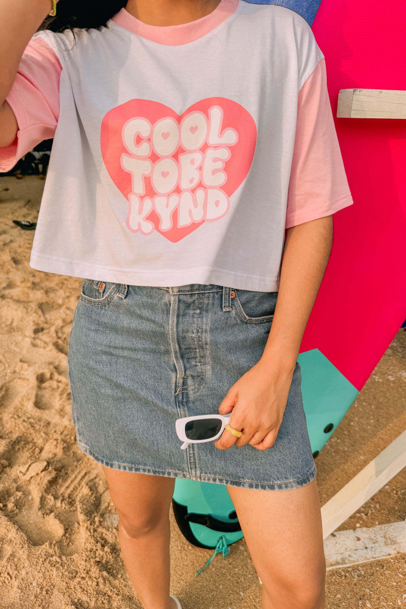 Kyndly Cool Oversize Crop Tee