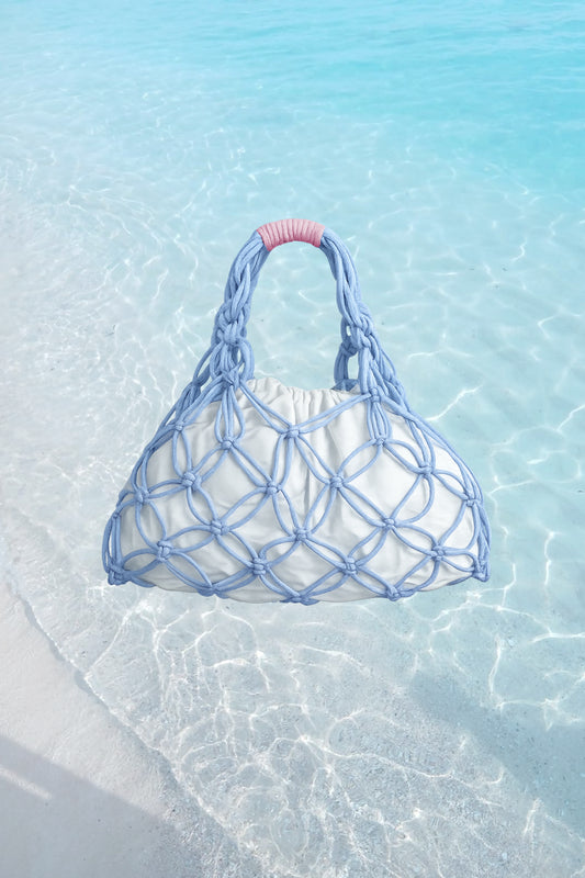 Blue Lagoon Macramé Bag