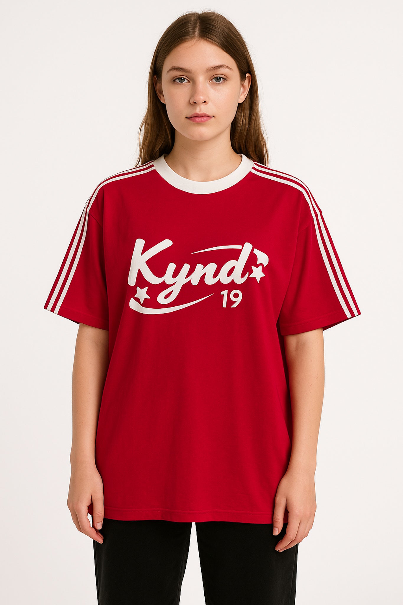Retro Spice Red Oversize T Shirt