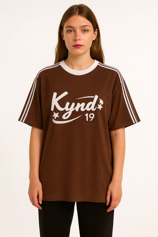 Retro Spice Brown Oversize T Shirt