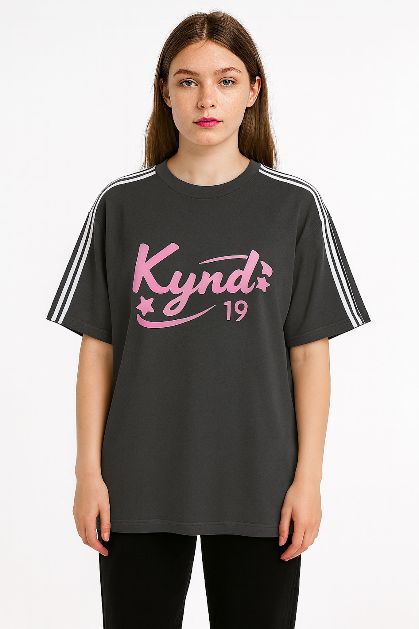 Retro Spice Grey Oversize T Shirt