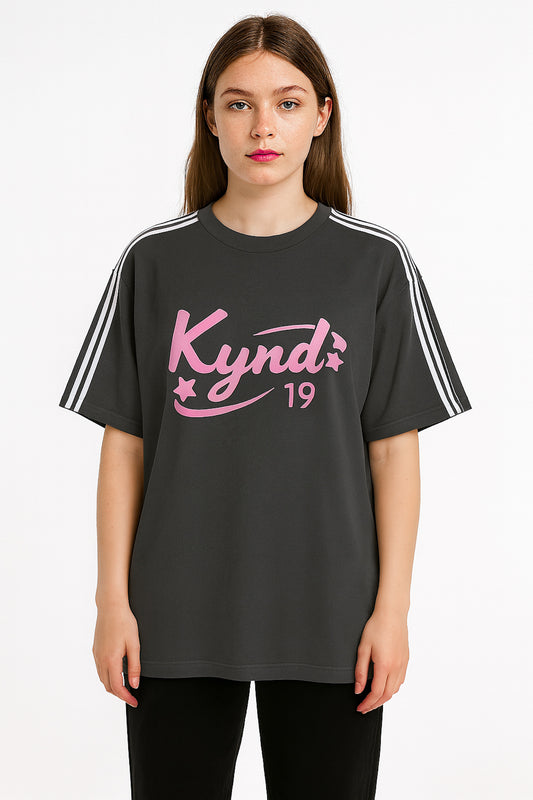 Retro Spice Grey Oversize T Shirt