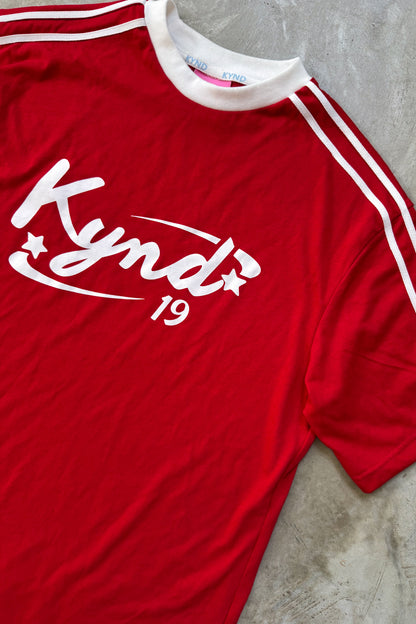 Retro Spice Red Oversize T Shirt