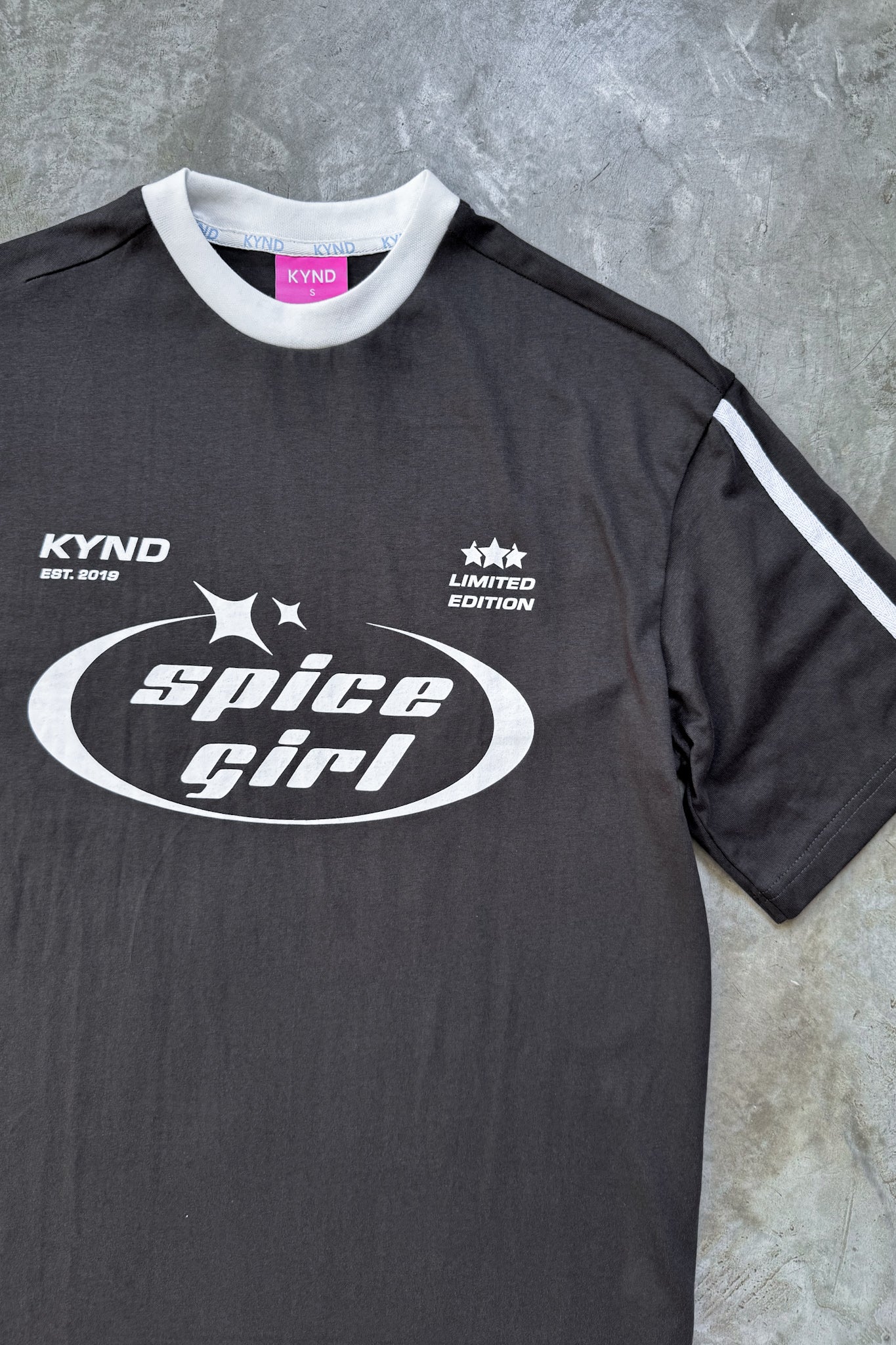 Spice Girl Grey Oversize T Shirt