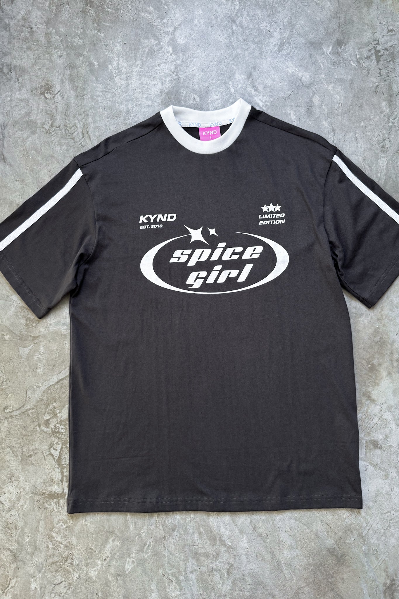 Spice Girl Grey Oversize T Shirt