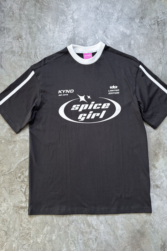 Spice Girl Grey Oversize T Shirt