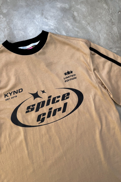 Spice Girl Beige Oversize T Shirt