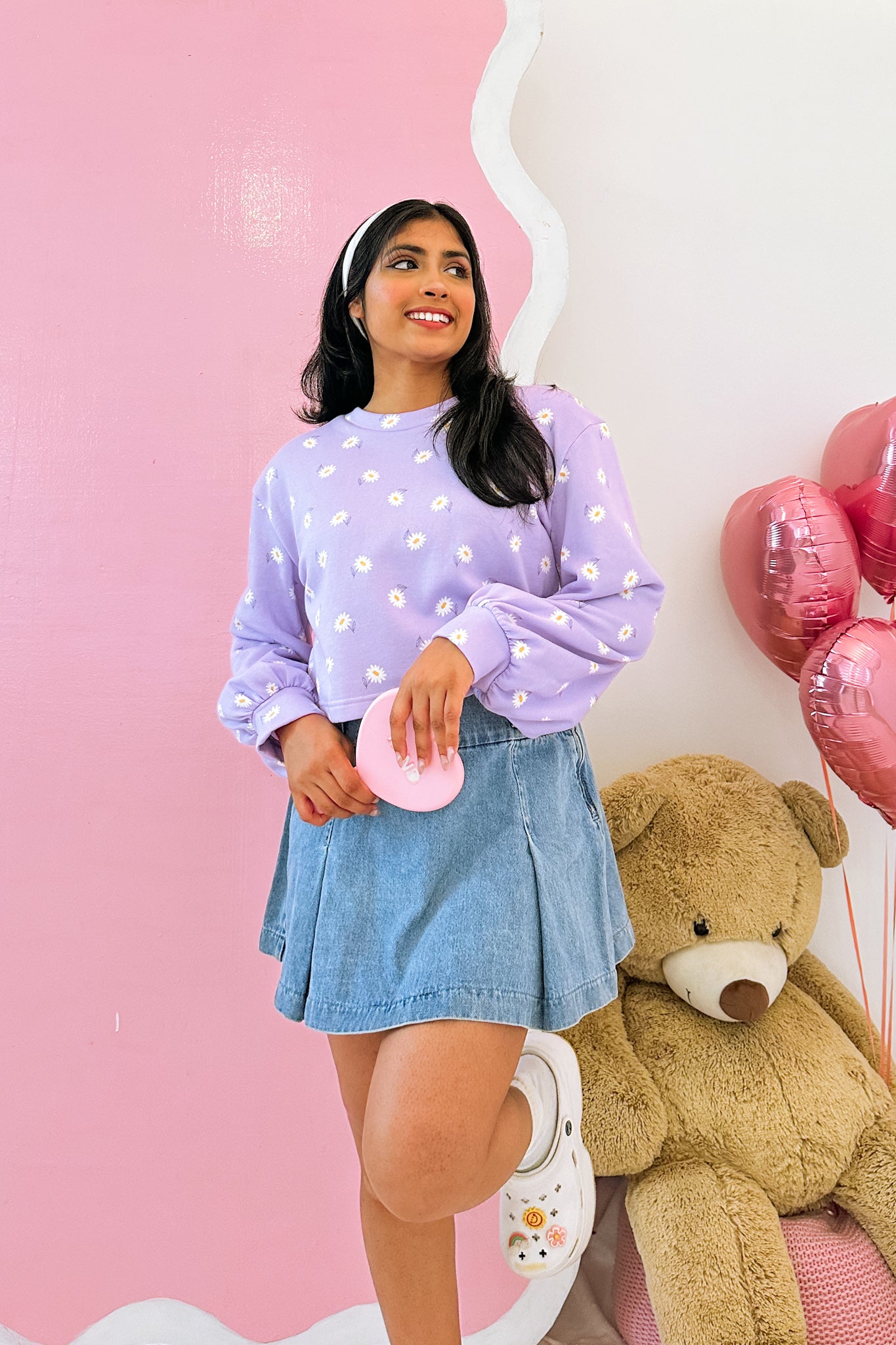 Little Daisy Crop Pullover