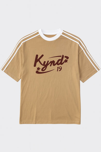 Retro Spice Beige Oversize T Shirt