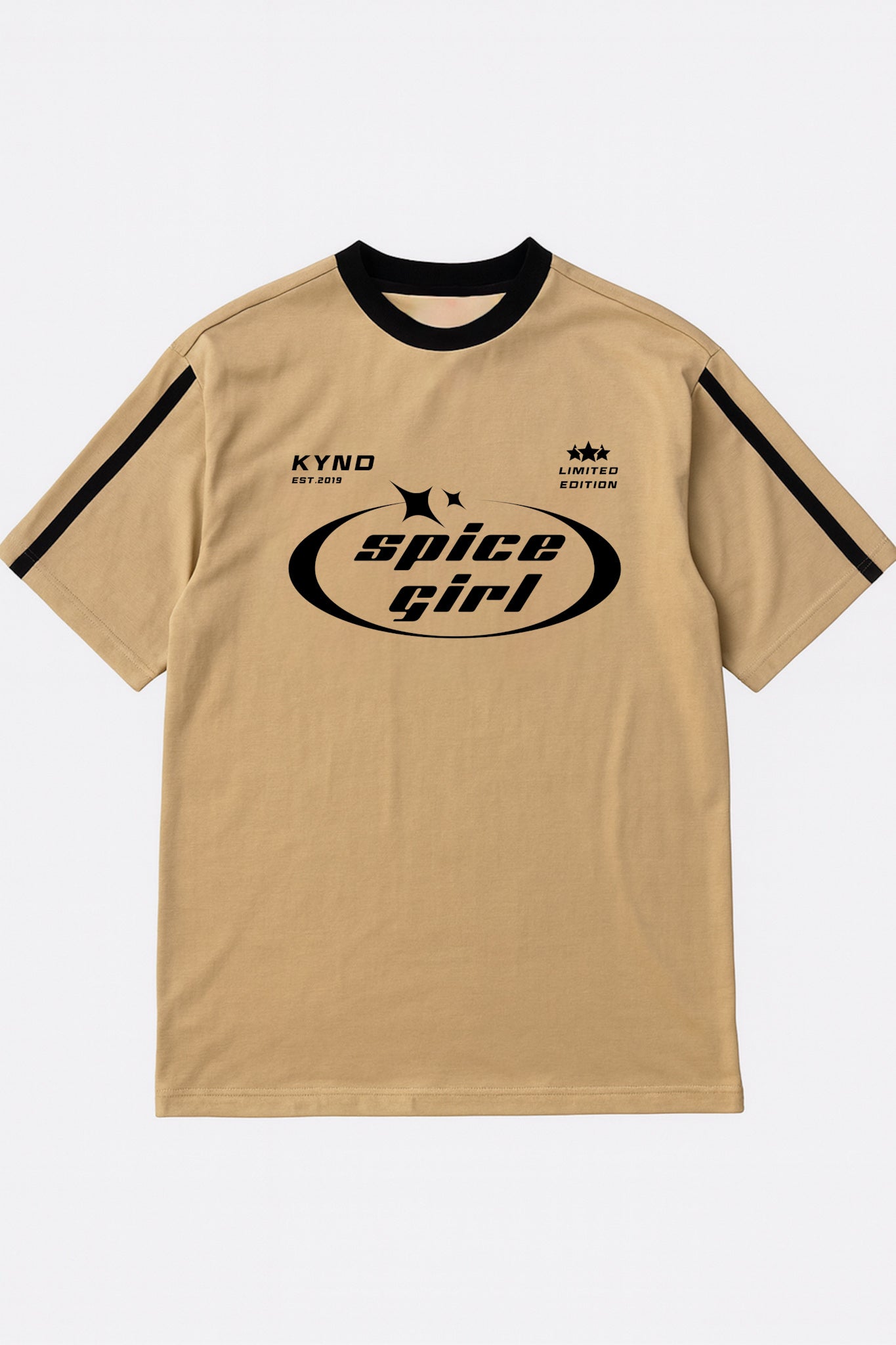 Spice Girl Beige Oversize T Shirt