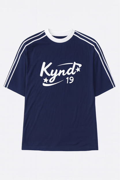 Retro Spice Blue Oversize T Shirt