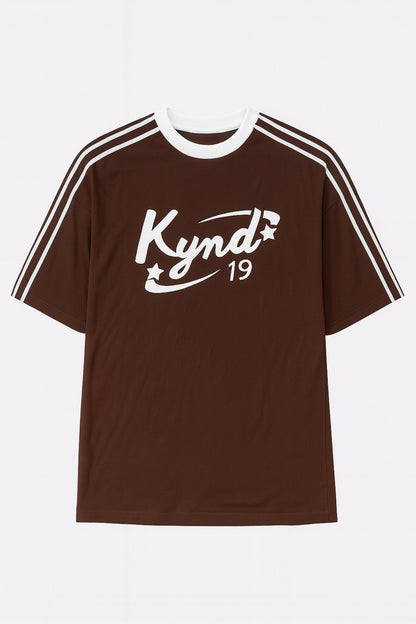 Retro Spice Brown Oversize T Shirt