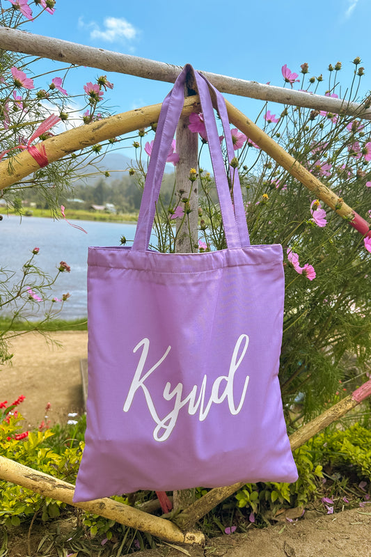 Take Me Everywhere Purple Tote Bag