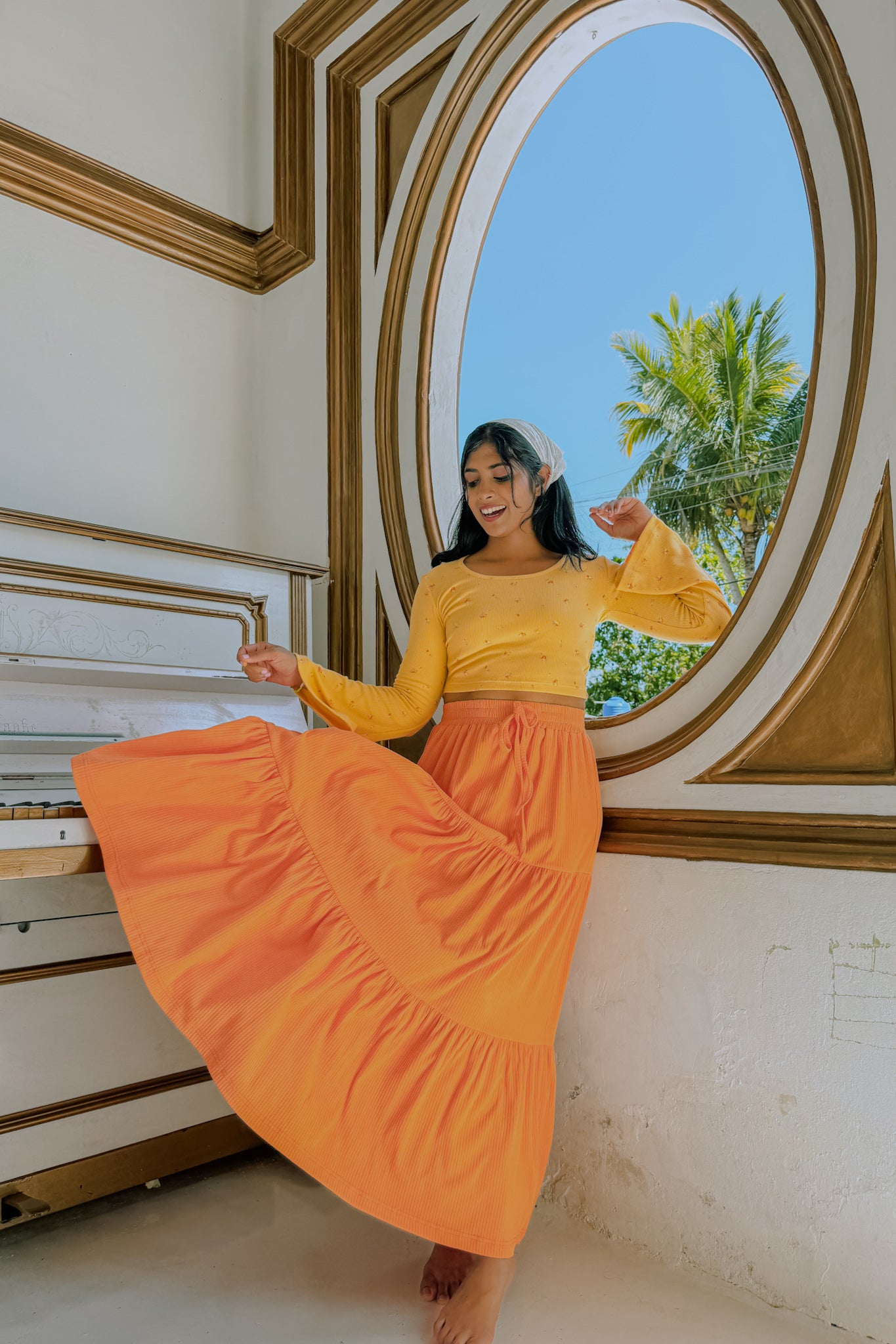 Tangerine Dream Maxi Skirt