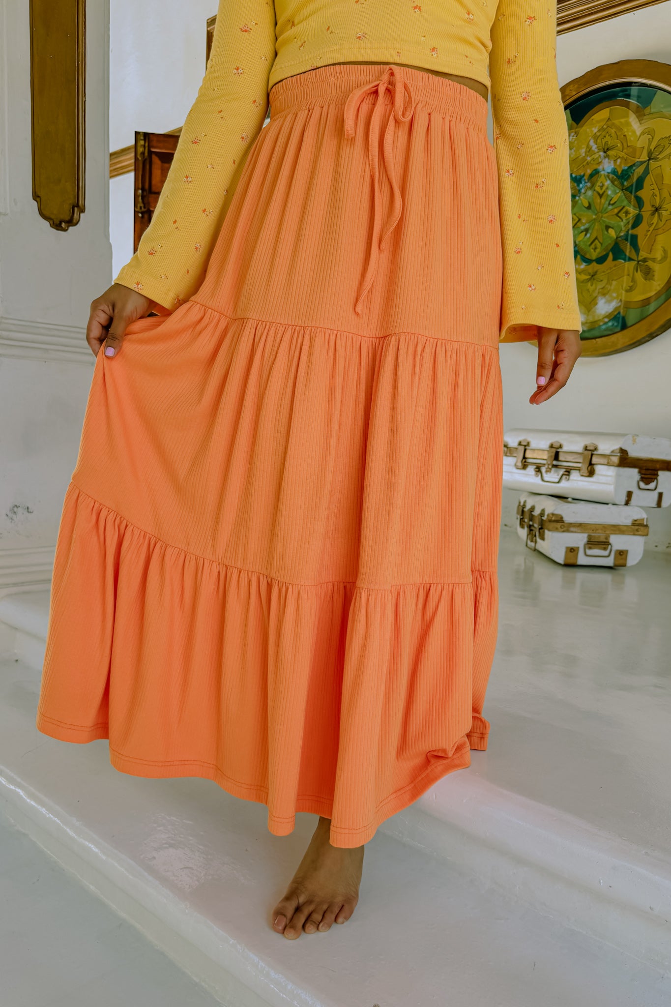 Tangerine Dream Maxi Skirt