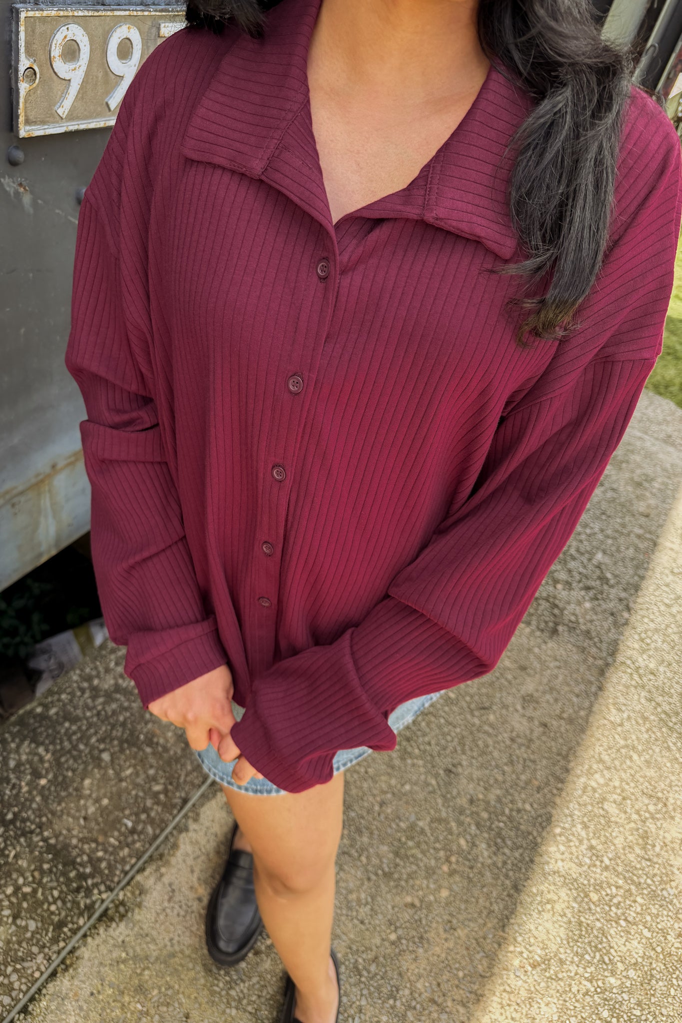 Burgundy Romance Shirt