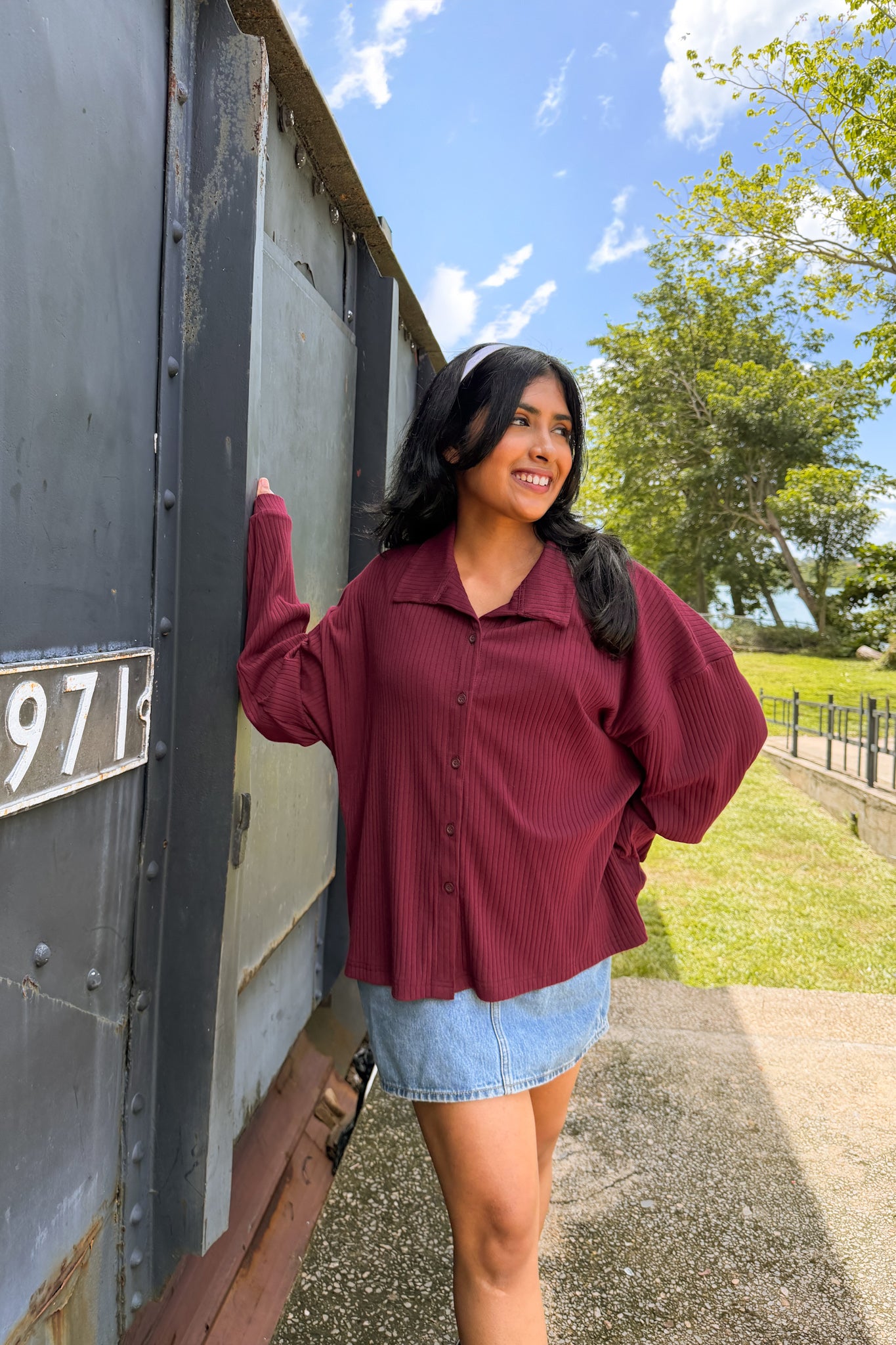 Burgundy Romance Shirt