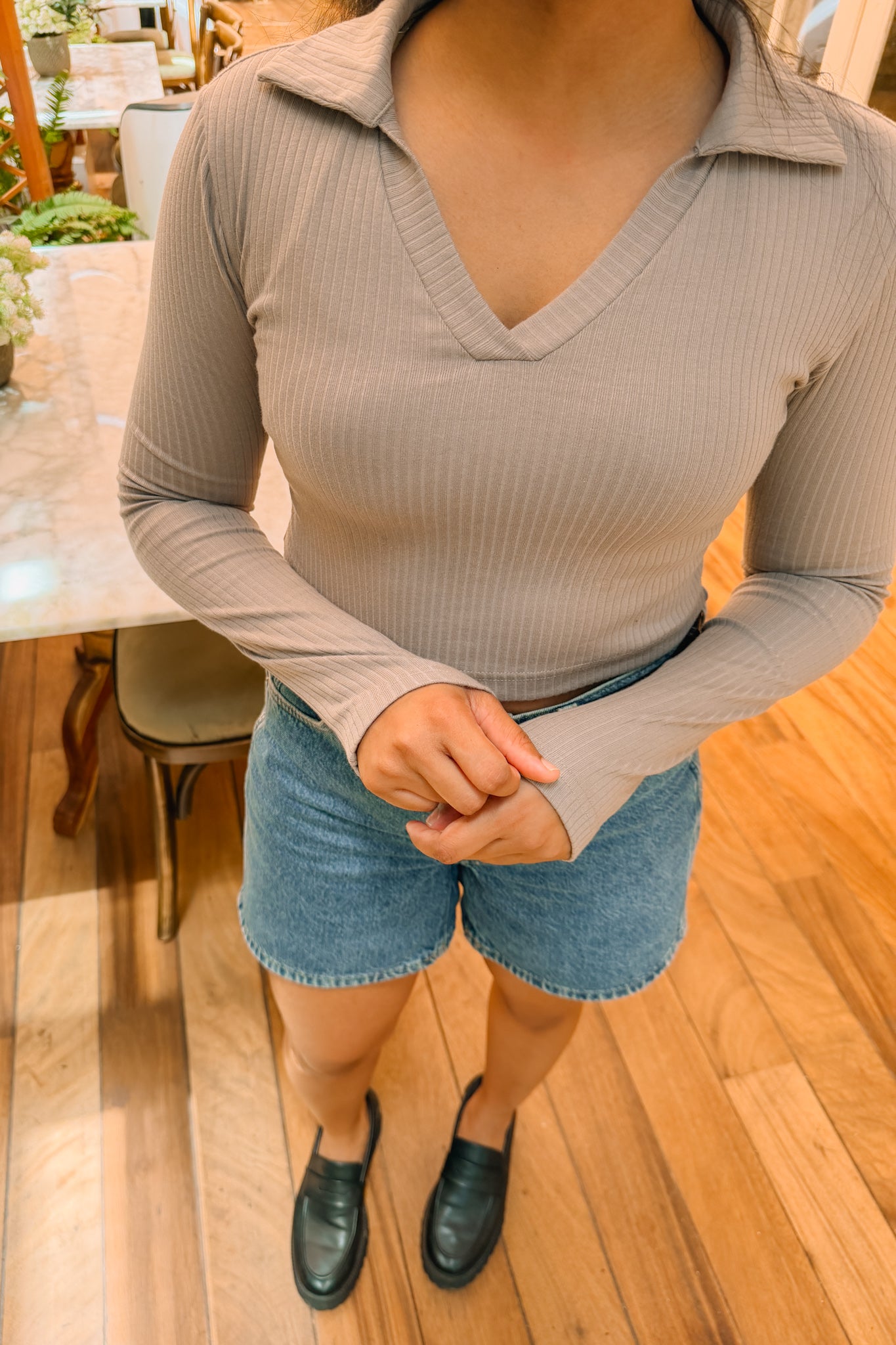 Sweet Nothings Beige Top