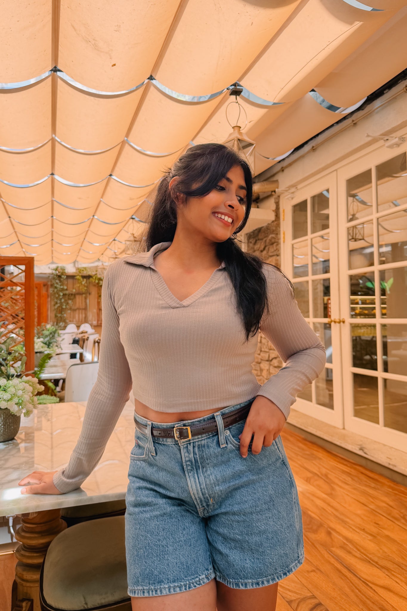Sweet Nothings Beige Top