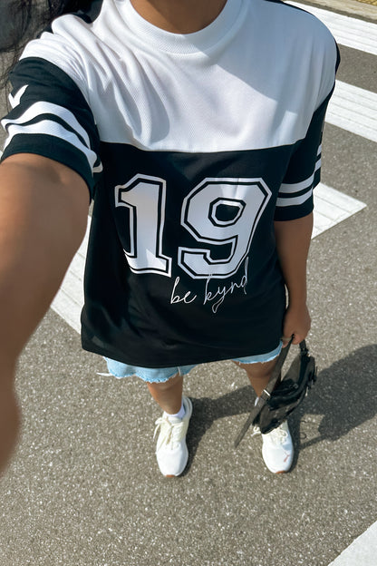 Star Player Oversize Jersey Black/White