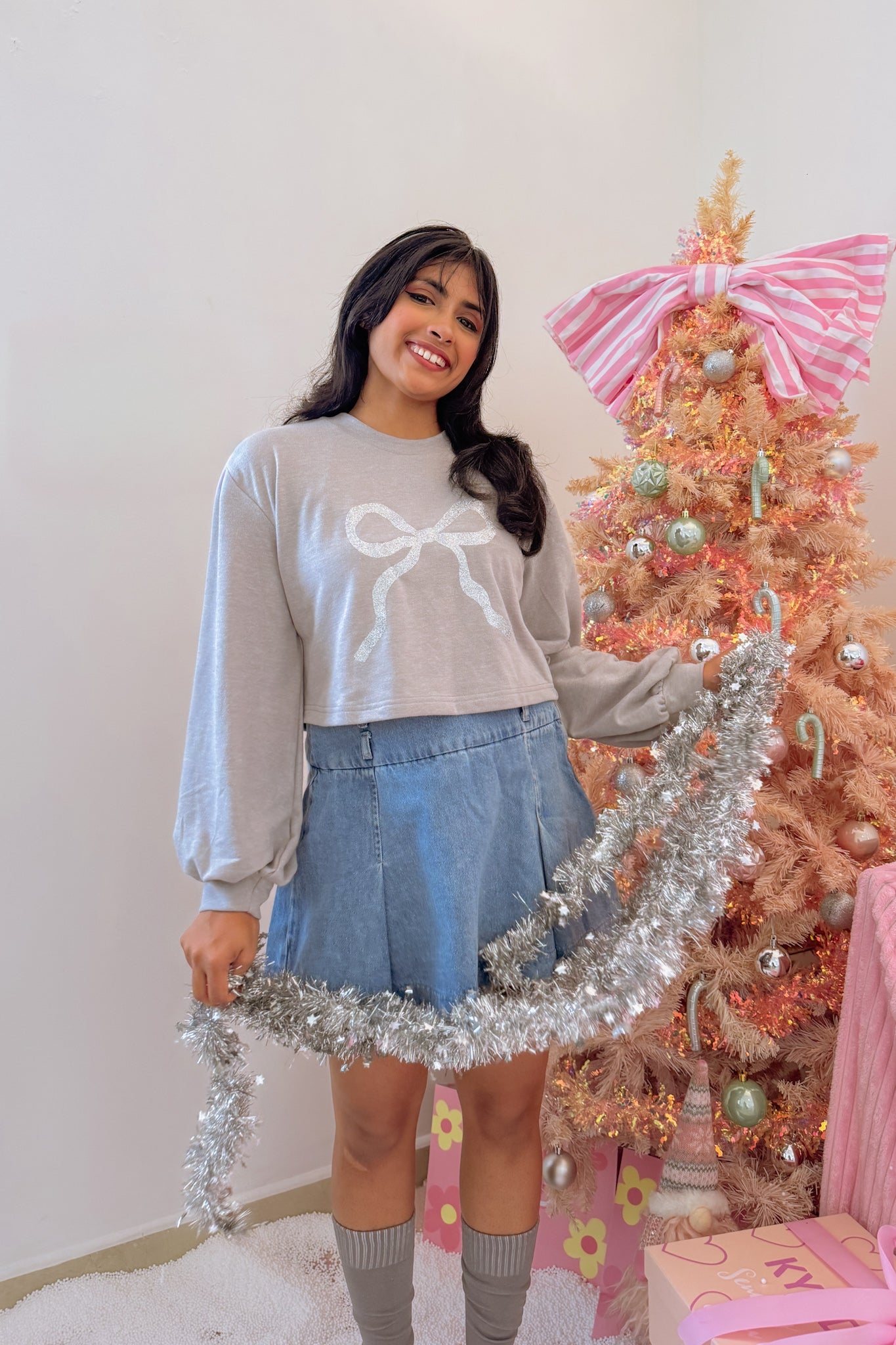 Snowglow Bow Pullover