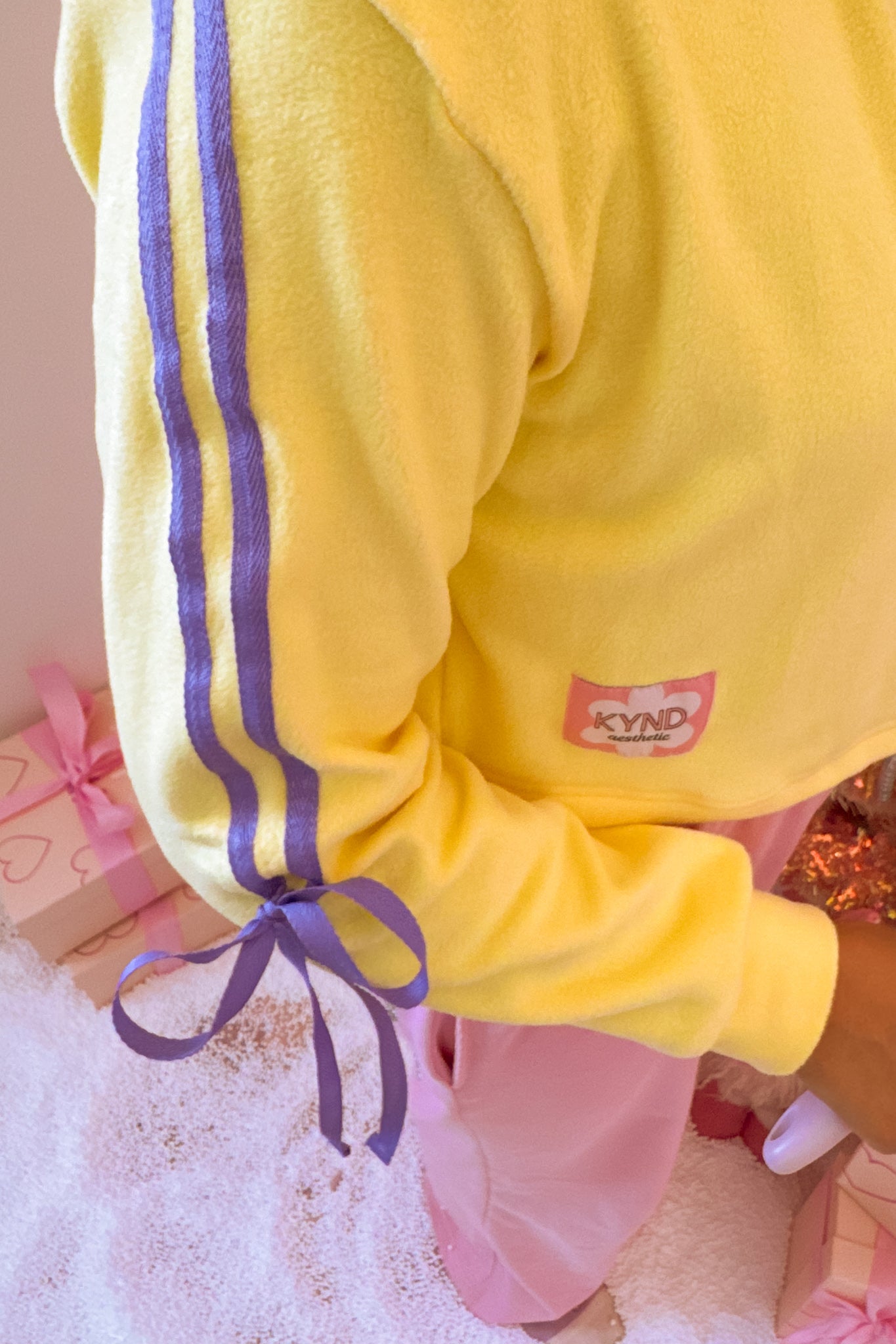 Warm Wish Purple Bow Pullover