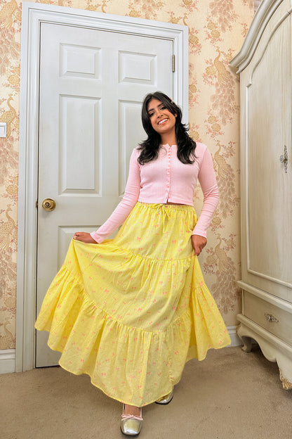 Sweet Little Bow Maxi Skirt