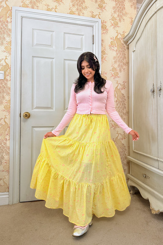 Sweet Little Bow Maxi Skirt