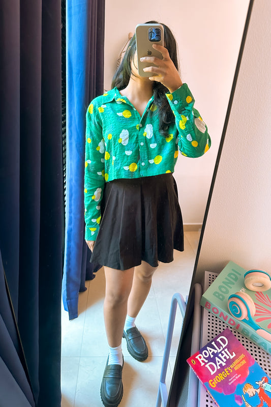 Zezty Daze Oversize Crop Shirt