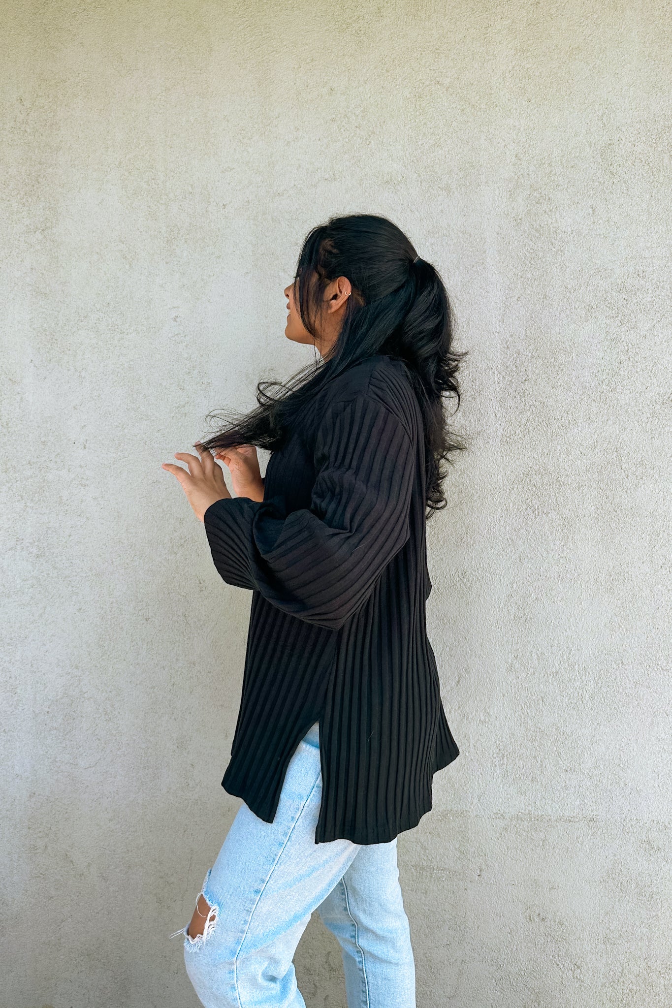 Cozy Noir Top