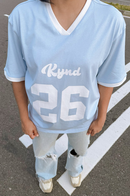 Lucky Twenty Six Oversized Sport Tee Blue