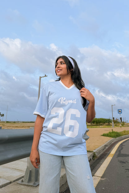 Lucky Twenty Six Oversized Sport Tee Blue