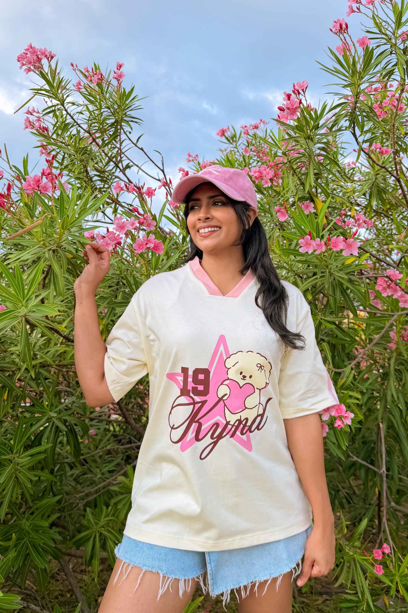 Wishing Star Oversized Tee Buttercream