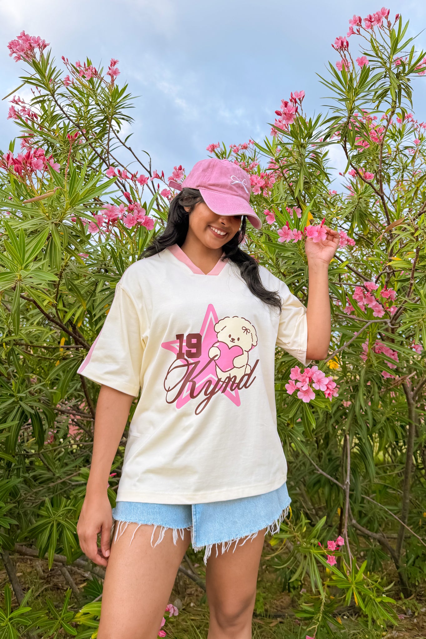 Wishing Star Oversized Tee Buttercream