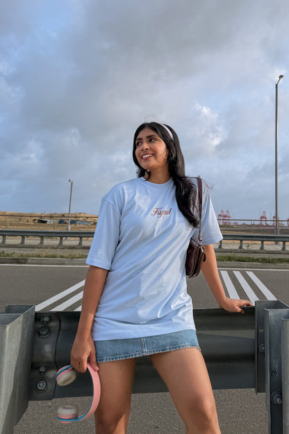 Girl Code Oversized Tee Bubblegum