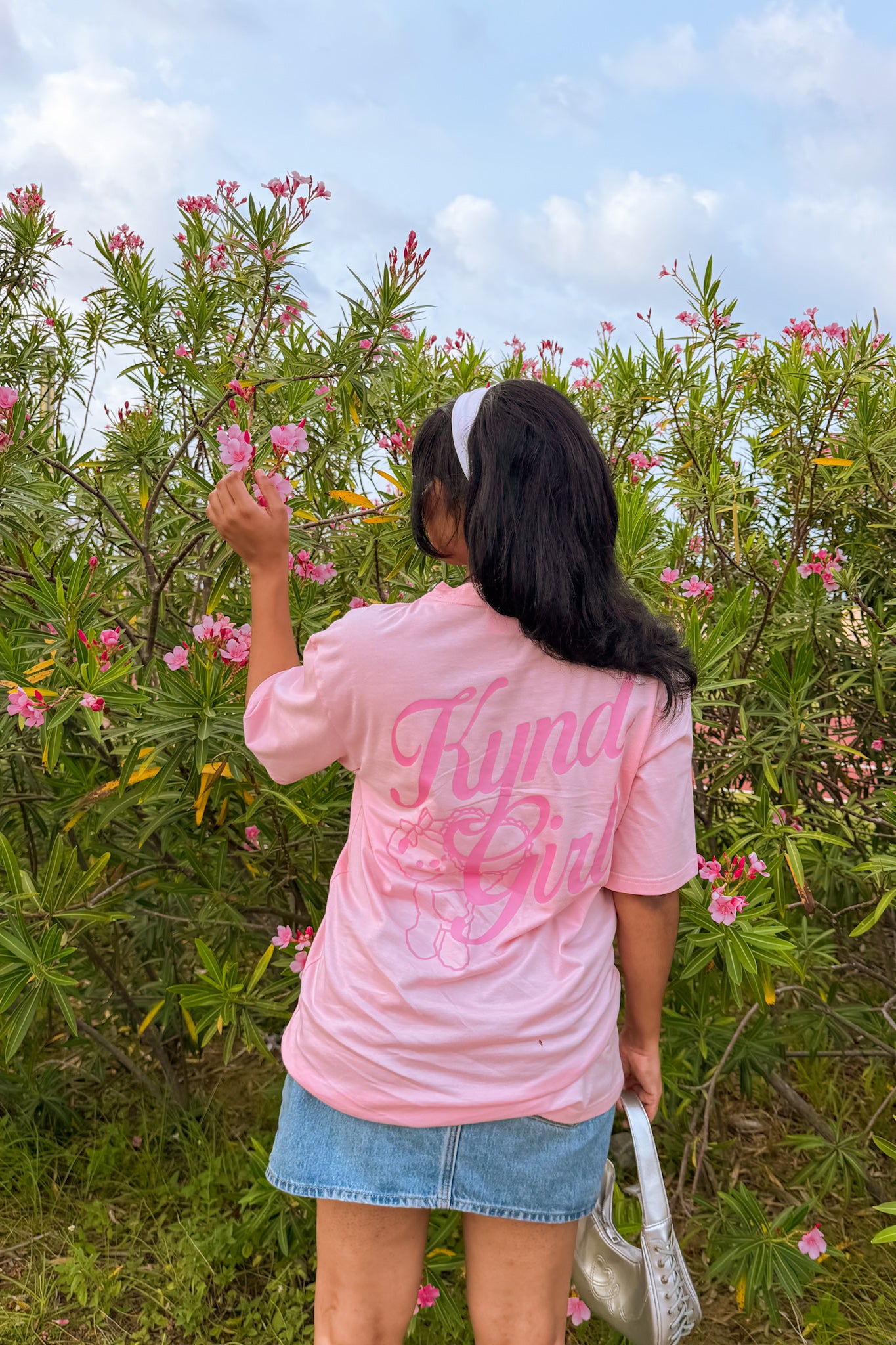Girl Code Oversized Tee Baby Pink