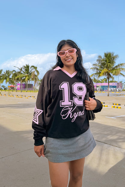 Superstar Oversized Jersey Black
