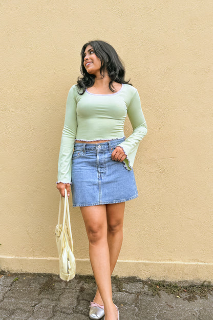 Matcha Latte Crop Top